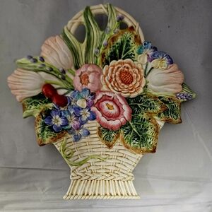 Fitz and Floyd Old World Rabbits Canape Plate Wall Hanger